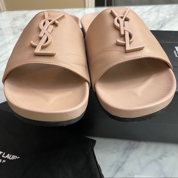 ysl nude sandals